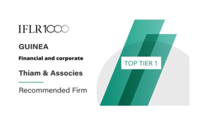 Thiam & Associés une nouvelle fois reconnu dans le Top Tier 1 des meilleurs cabinets d’avocats sur l’année 2022