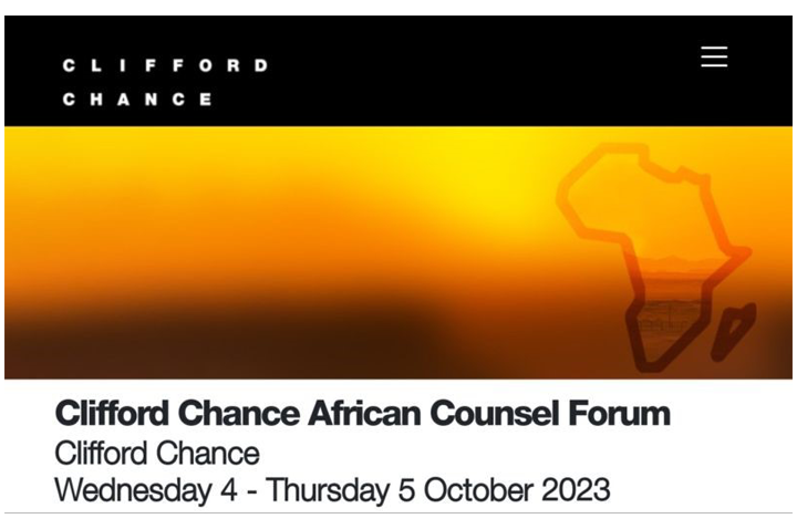 Thiam & Associés attends the Africa Counsel Forum organized by Clifford Chance in London on October 4 and 5, 2023